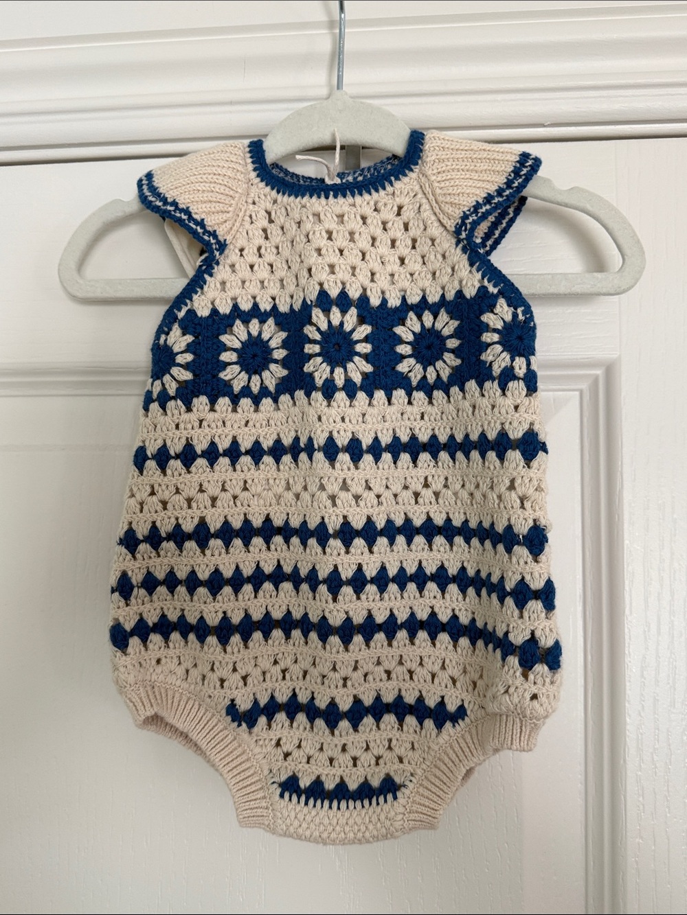 ZARA Floral Crochet One-Piece